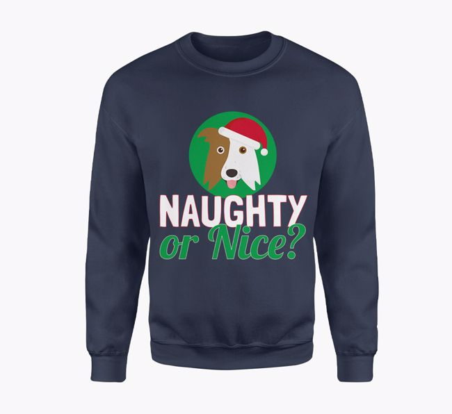 Naughty or Nice: Personalised {breedFullName} Adult Jumper