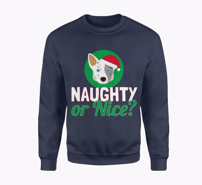 Naughty or Nice: Personalised {breedFullName} Adult Jumper