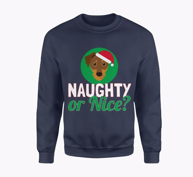 Naughty or Nice: Personalised {breedFullName} Adult Jumper