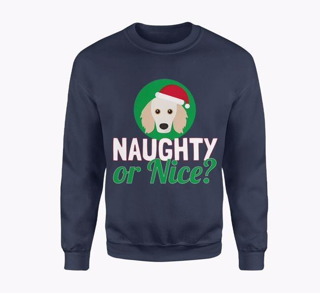 Naughty or Nice: Personalised {breedFullName} Adult Jumper