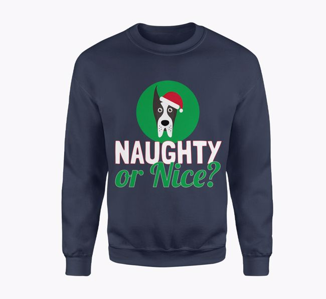 Naughty or Nice: Personalised {breedFullName} Adult Jumper