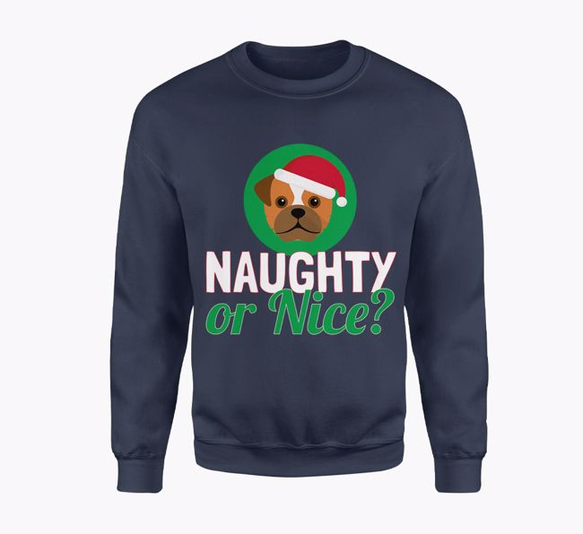 Naughty or Nice: Personalised {breedFullName} Adult Jumper