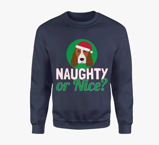 Naughty or Nice: Personalised {breedFullName} Adult Jumper