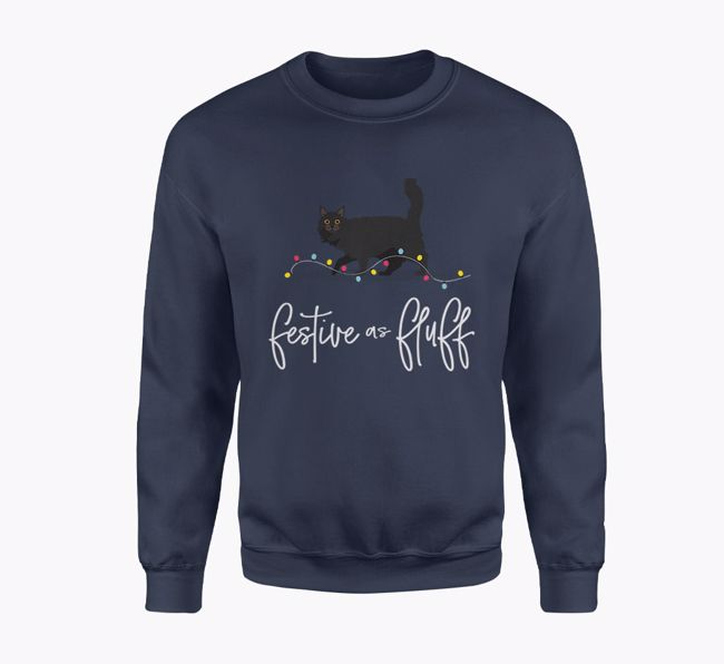 Festive as Fluff: Personalised {breedFullName} Adult Jumper