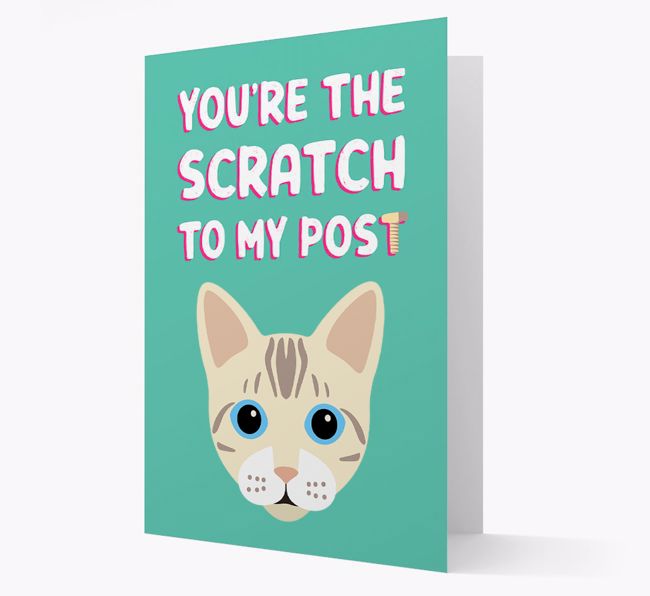 'Scratch To My Post' - Personalized {breedCommonName} Card
