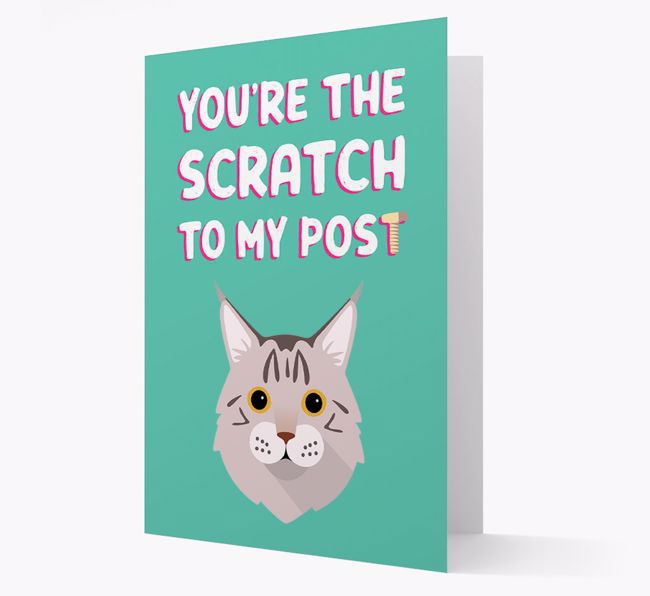 'Scratch To My Post' - Personalised {breedCommonName} Card