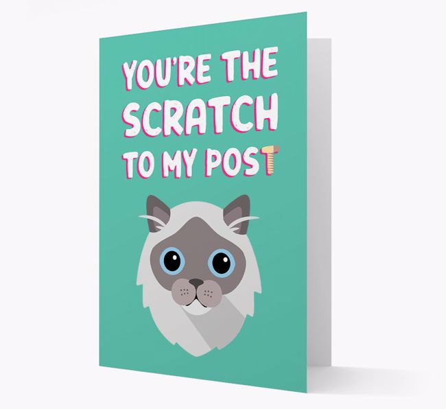 'Scratch To My Post' - Personalized {breedCommonName} Card