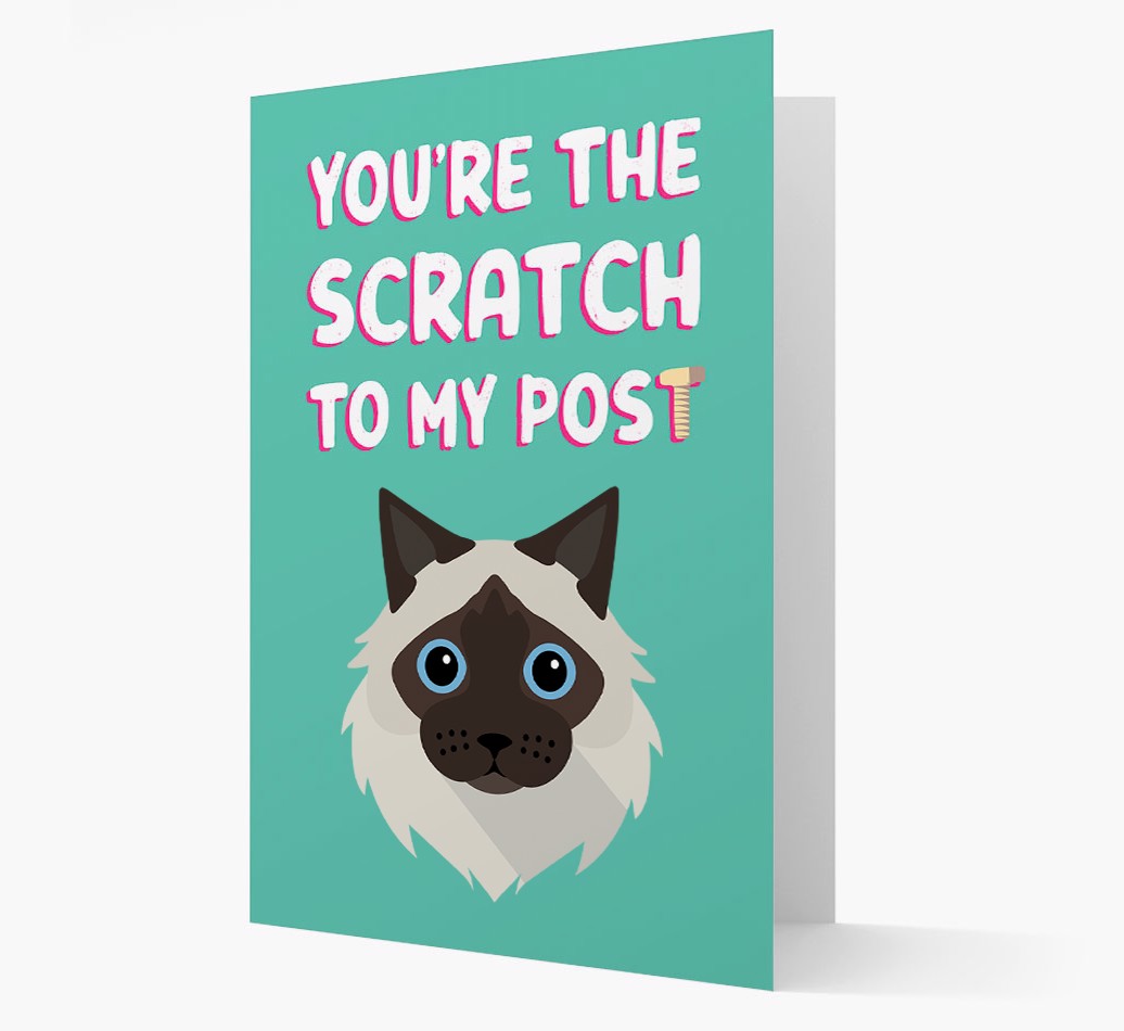 'Scratch To My Post' - Personalised {breedCommonName} Card