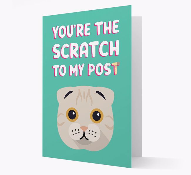 'Scratch To My Post' - Personalised {breedCommonName} Card