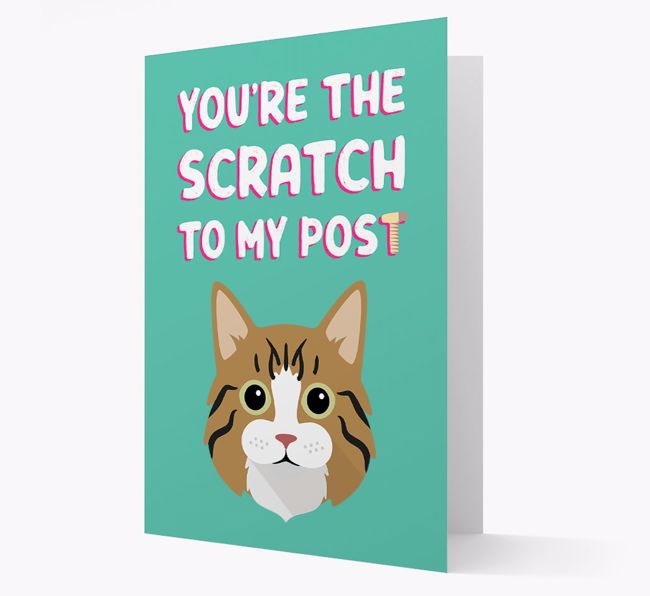 'Scratch To My Post' - Personalized {breedCommonName} Card