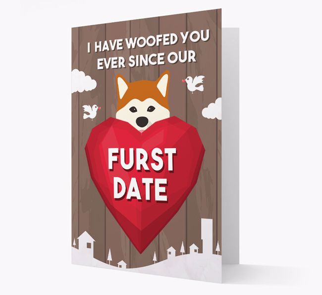 'Furst Date' - Personalised {breedFullName} Card