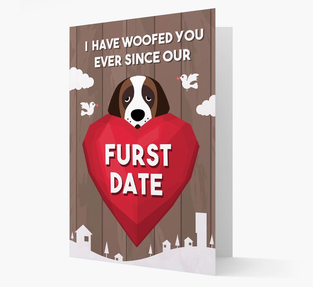 'Furst Date' - Personalized {breedFullName} Christmas Card with Icon