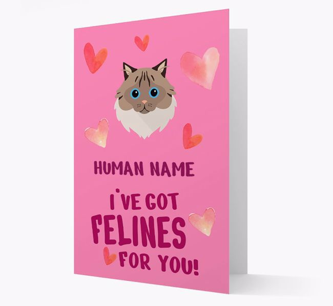 'Felines For You' - Personalized {breedCommonName} Card
