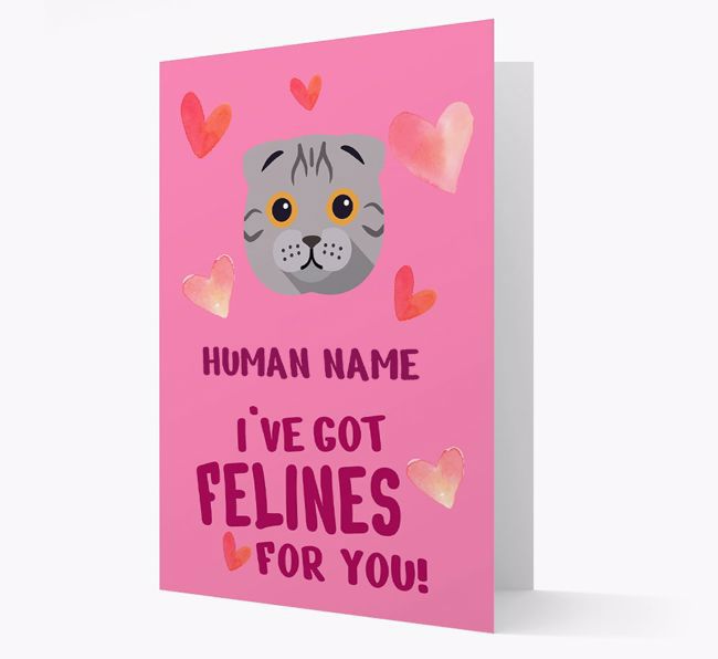 'Felines For You' - Personalised {breedCommonName} Card