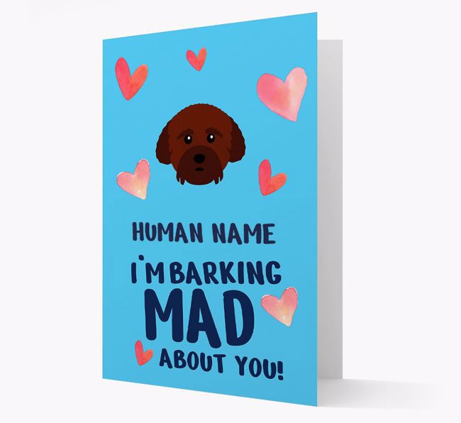 'Barking Mad' - Personalized {breedFullName} Card