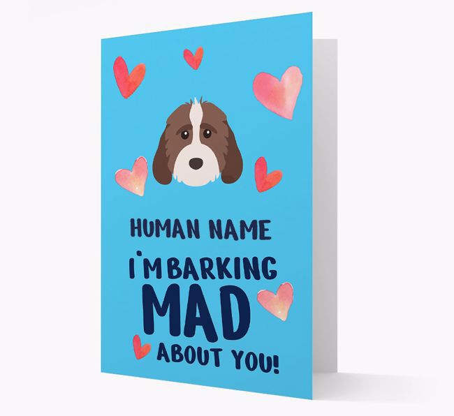 'Barking Mad' - Personalized {breedFullName} Card