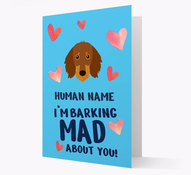 'Barking Mad' - Personalized {breedFullName} Card