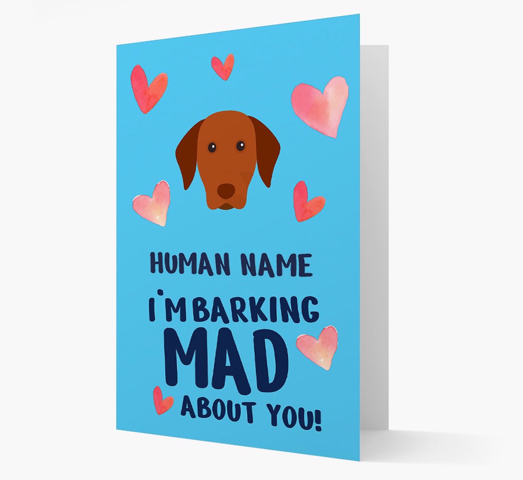 'Barking Mad' - Personalised {breedFullName} Card