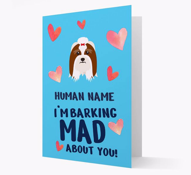 'Barking Mad' - Personalized {breedFullName} Card