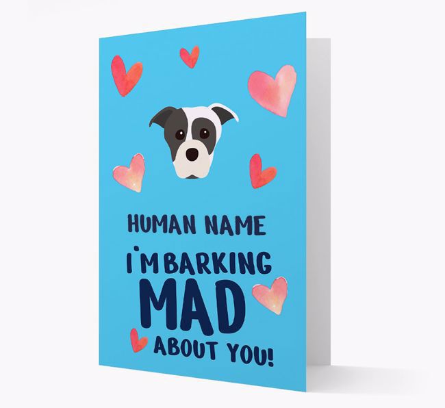 'Barking Mad' - Personalized {breedFullName} Card