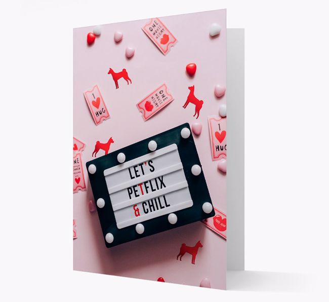 'Let's Petflix and Chill' - Personalized {breedFullName} Card