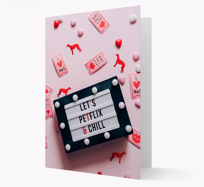 'Let's Petflix and Chill' - Personalised {breedFullName} Card 