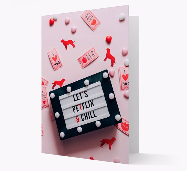 'Let's Petflix and Chill' - Personalized {breedFullName} Card