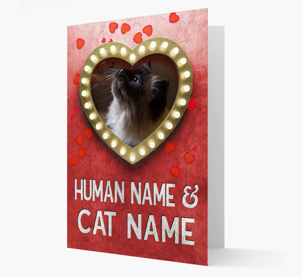 'Heart Lights' - {breedFullName} Personalized Photo Upload Card