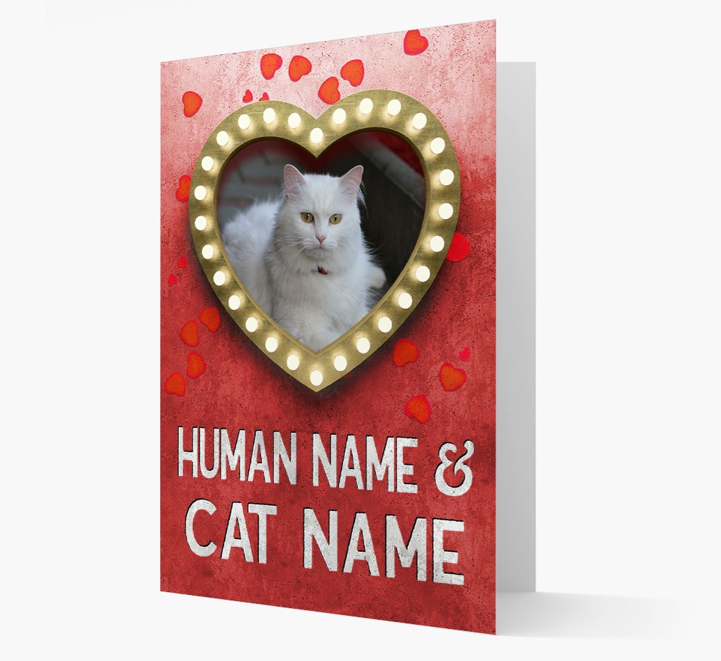 'Heart Lights' - {breedFullName} Personalized Photo Upload Card