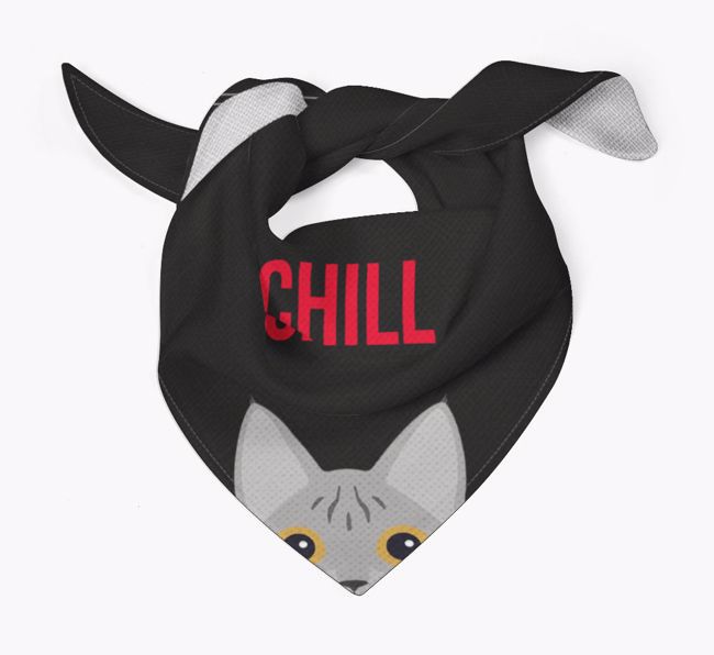 'Chill' - Personalized {breedCommonName} Bandana