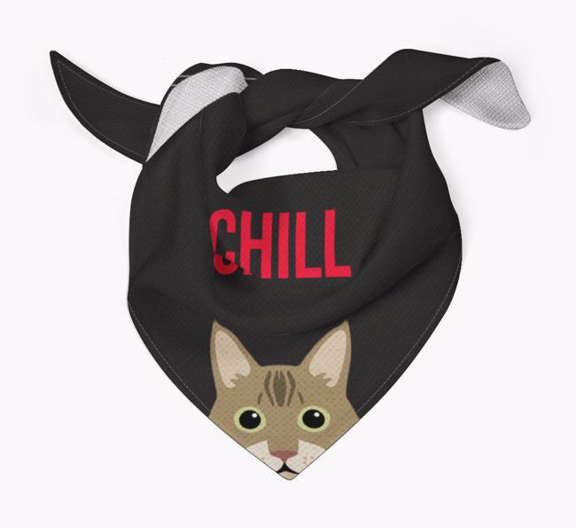 'Chill' - Personalized {breedCommonName} Bandana