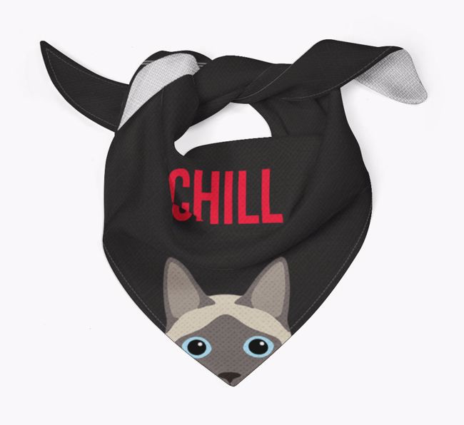 'Chill' - Personalized {breedCommonName} Bandana