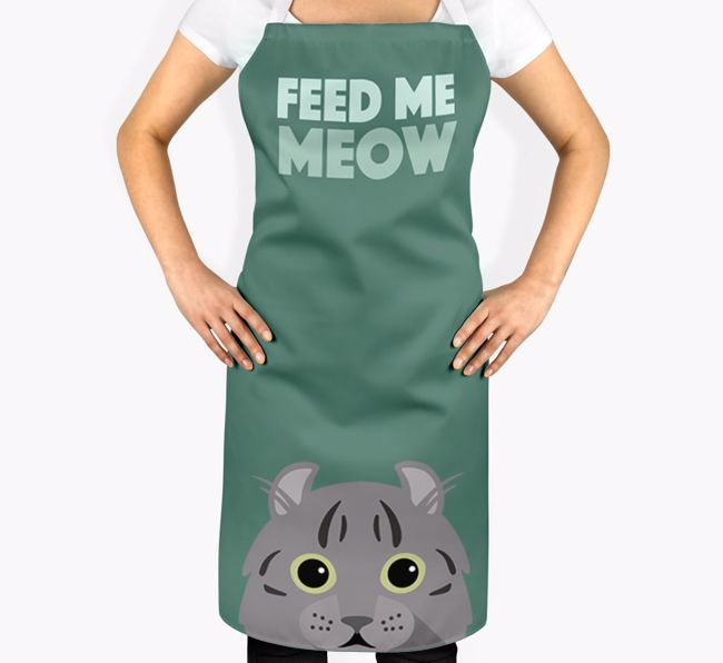 Feed Me Meow: Personalized {breedShortName} Apron