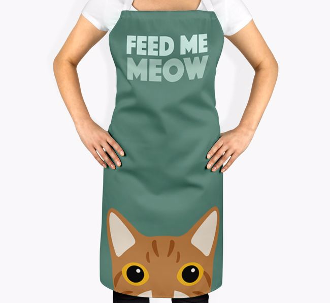 Feed Me Meow: Personalized {breedShortName} Apron