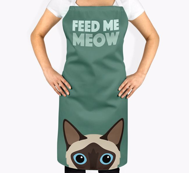 Feed Me Meow: Personalized {breedShortName} Apron