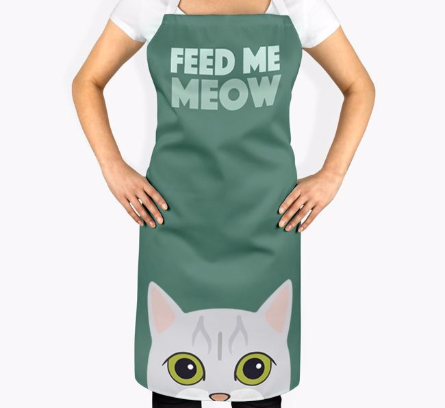 Feed Me Meow: Personalized {breedShortName} Apron