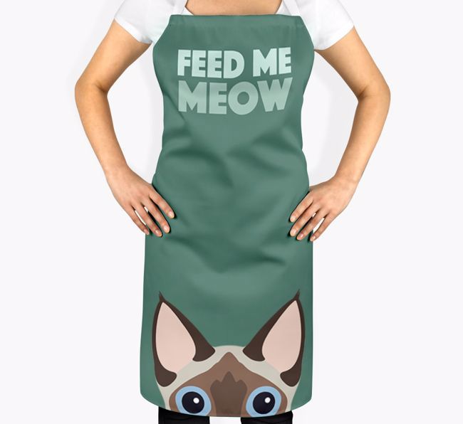 Feed Me Meow: Personalized {breedShortName} Apron