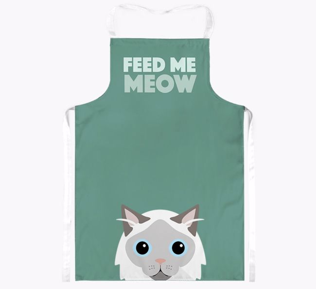 'Feed Me Meow' - Personalized {breedCommonName} Adult Apron