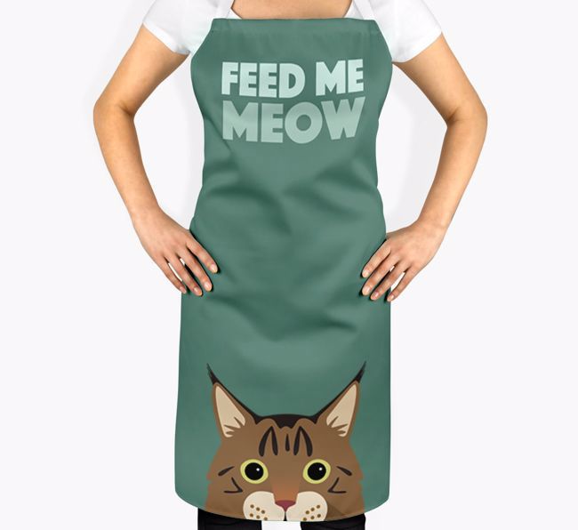 Feed Me Meow: Personalised {breedShortName} Apron
