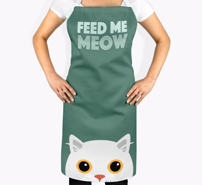 Feed Me Meow: Personalized {breedShortName} Apron