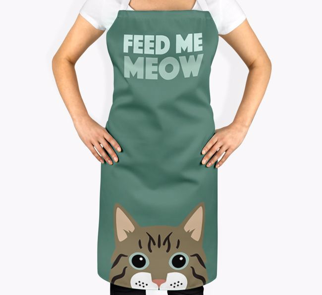 Feed Me Meow: Personalized {breedShortName} Apron