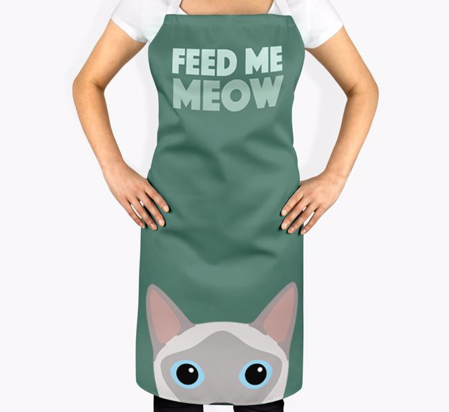 Feed Me Meow: Personalized {breedShortName} Apron