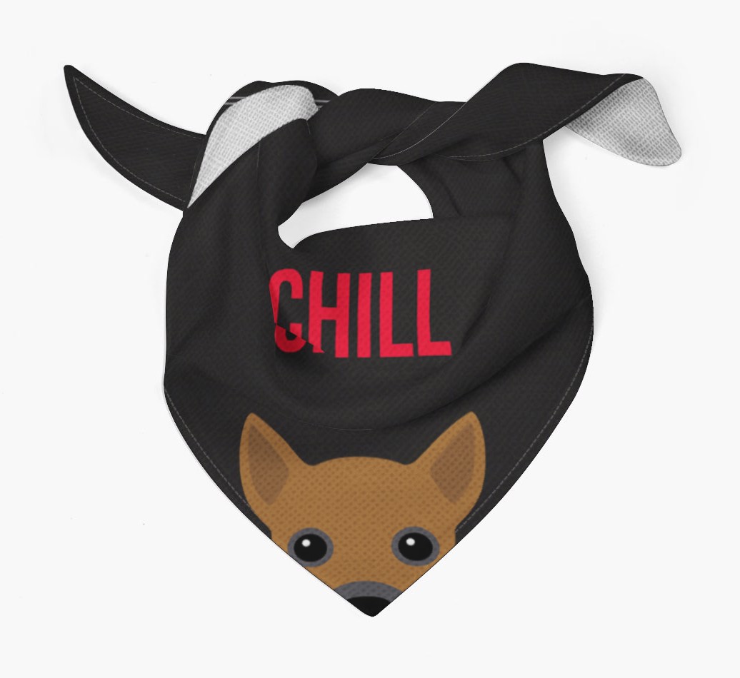 'Chill' - Personalized {breedCommonName} Bandana