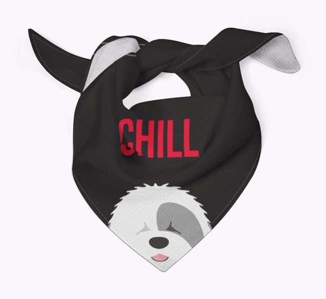 'Chill' - Personalized {breedFullName} Bandana