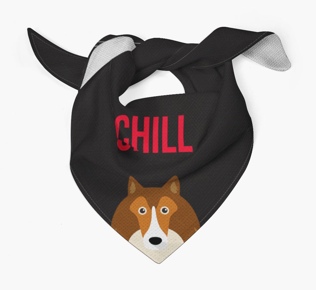 'Chill' - Personalised {breedCommonName} Bandana