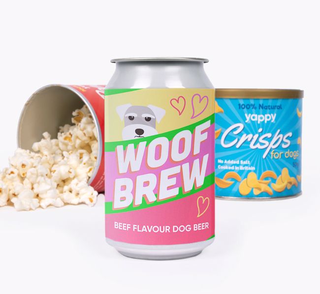 'Woof Brew' - Personalised {breedFullName} Beer Bundle