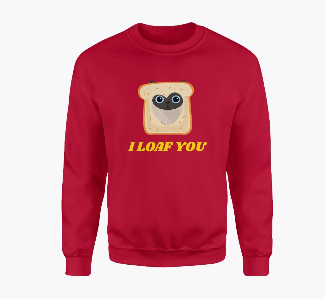 Loaf You: Personalised {breedCommonName} Red Jumper
