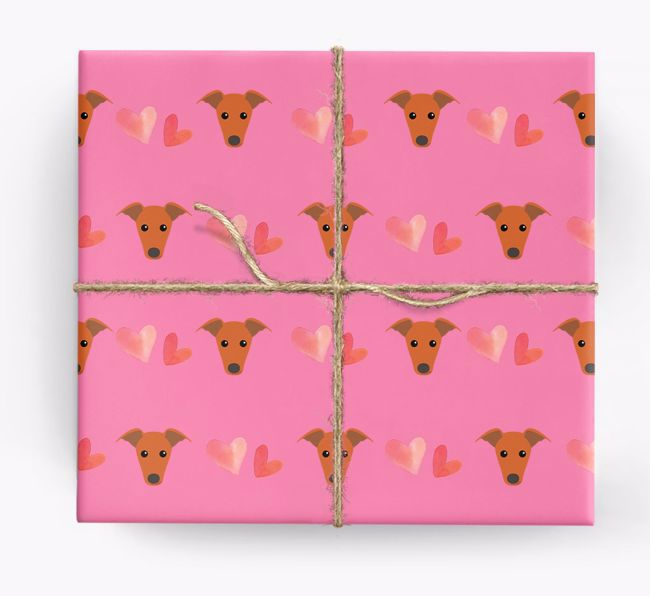 'Hearts' - Personalised {breedCommonName} Wrapping Paper