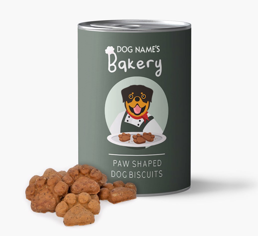 Personalised 'Bakery' Baked Dog Biscuits