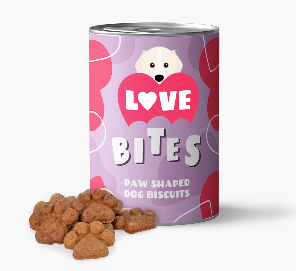 'Love Bites' Baked Dog Biscuits